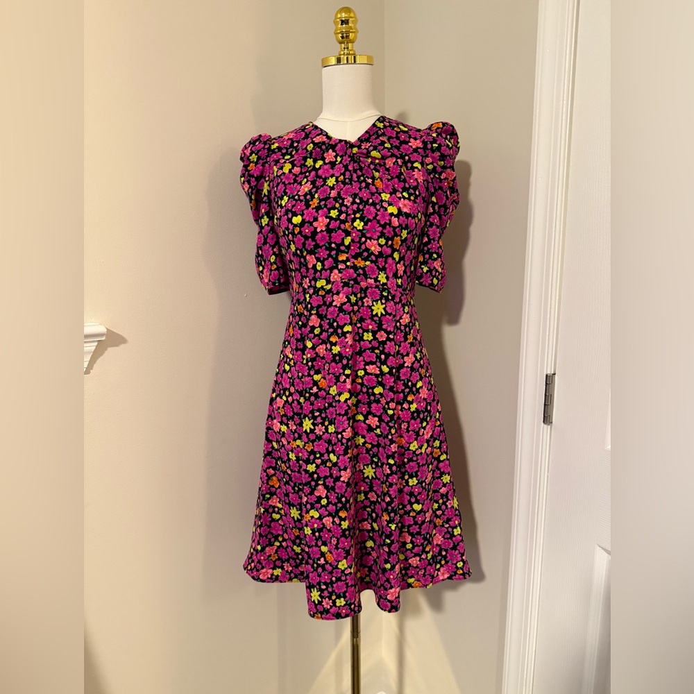 KATE SPADE Marker Floral A-line Dress, size 2